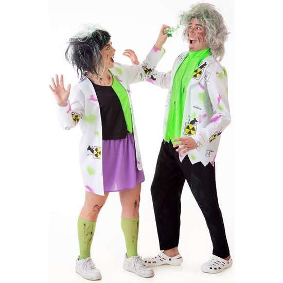 DISFRAZ ADULTO CIENTÍFICO LOCO T-M/L (PANTALÓN, CHAQUETA Y CHALECO) image 1