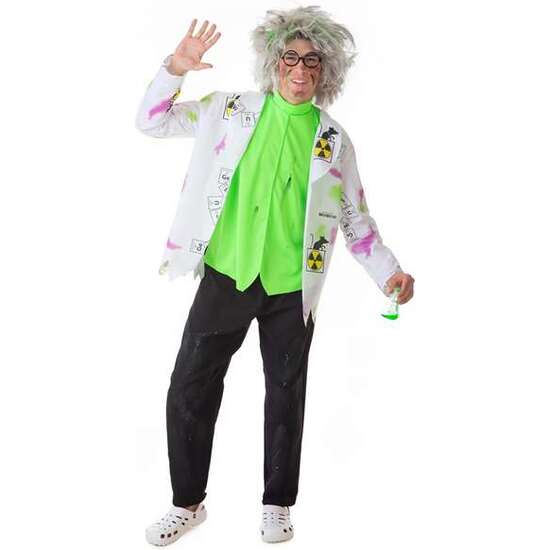 DISFRAZ ADULTO CIENTÍFICO LOCO T-M/L (PANTALÓN, CHAQUETA Y CHALECO) image 3