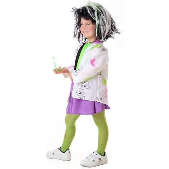 DISFRAZ INFANTIL CIENTÍFICA LOCA T-3 (FALDA, CHAQUETA Y CHALECO) image 0