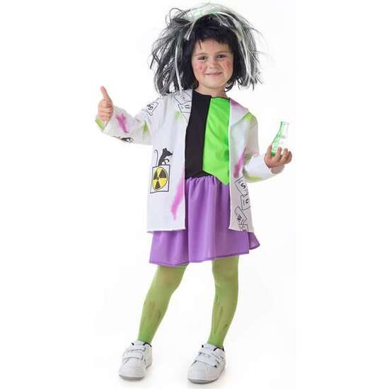 DISFRAZ INFANTIL CIENTÍFICA LOCA T-3 (FALDA, CHAQUETA Y CHALECO) image 2