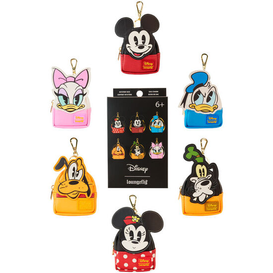 LLAVERO MINI MOCHILA MYSTERY MICKEY AND FRIENDS DISNEY LOUNGEFLY SURTIDO image 0