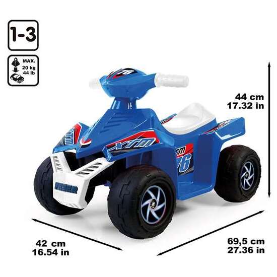 QUAD RACY AZUL 6V 67X41X45 CM image 3