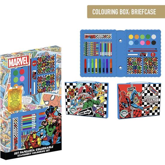 SET PAPELERÍA COLOREABLE CAJA AVENGERS image 0