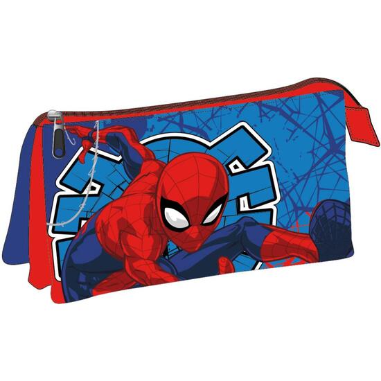 ESTUCHE PORTATODO 3 COMPARTIMENTOS SPIDERMAN image 0