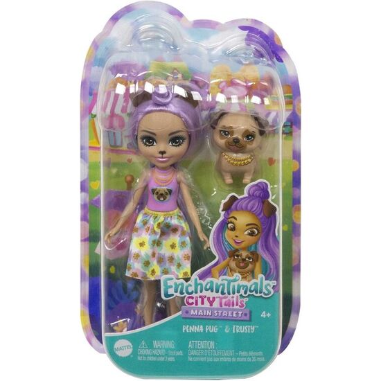 MUÃ±ECA PENNA PUG CITY TAILS ENCHANTIMALS image 3