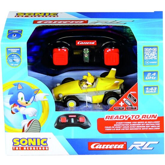 COCHE RADIO CONTROL TAILS RACING RC SONIC THE HEDGEHOG image 0