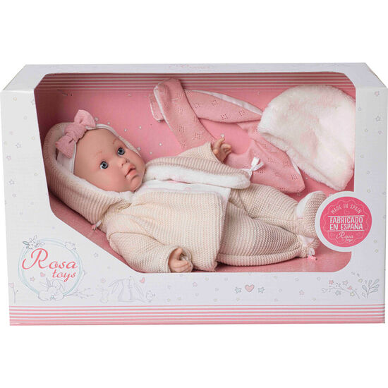 MUÃ±ECA BEBE LARA LLORON BABERO Y GORRO image 1