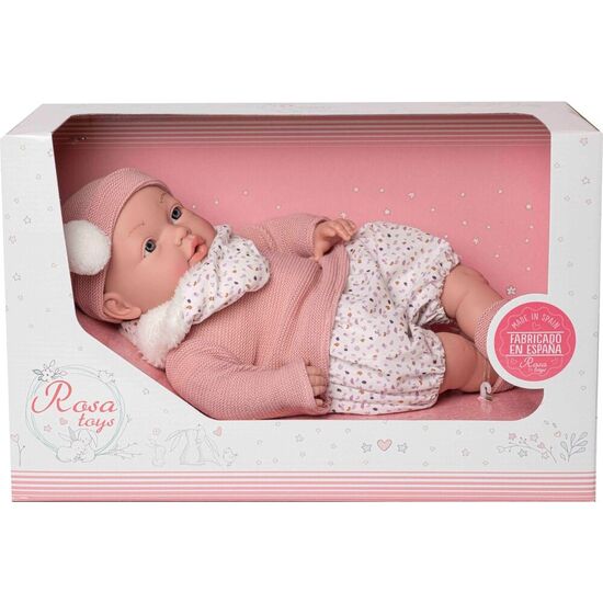 MUÃ±ECA BEBE REBORN DANIELA LLORON BUFANDA ROSA image 1