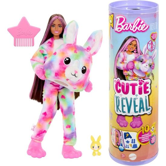 MUÃ±ECA CUTIE REVEAL CONEJITO SUEÃ±OS DE COLORES BARBIE image 0