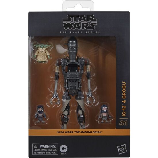 SET FIGURAS IG-12 & GROGU THE MANDALORIAN STAR WARS 15CM image 0