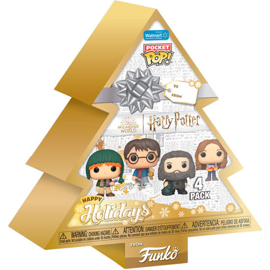 ARBOL CON 4 FIGURAS POCKET POP HARRY POTTER image 0