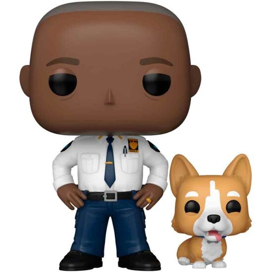 FIGURA POP BROOKLYN NINE-NINE  CAPTAIN HOLT WITH CHEDDAR image 1