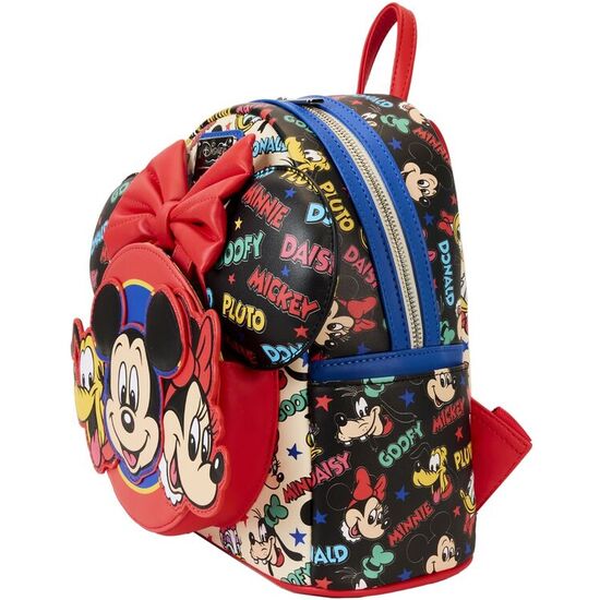 MOCHILA + DIADEMA OREJAS MICKEY AND FRIENDS CLASSIC DISNEY LOUNGEFLY 26CM image 0