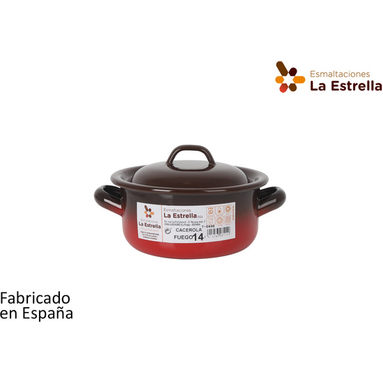 CACEROLA 14 CMS/1L FUEGO image 0