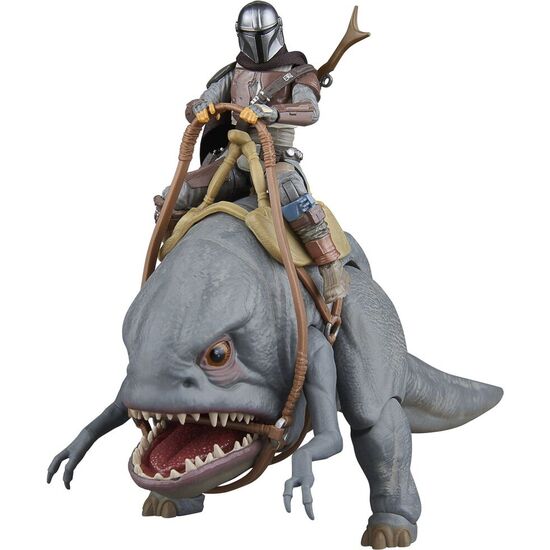 SET 2 FIGURAS BLURRG & MANDALORIAN - THE MANDALORIAN STAR WARS 9,5CM image 2
