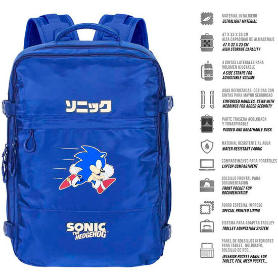 MOCHILA SONIC THE HEDGEHOG 49CM image 1
