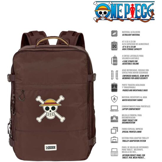 MOCHILA SKULL ONE PIECE 49CM image 2