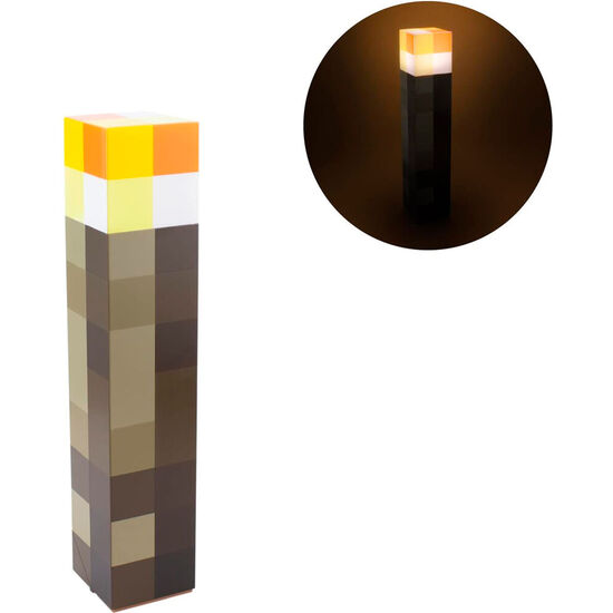 LAMPARA ANTORCHA MINECRAFT 28CM image 0