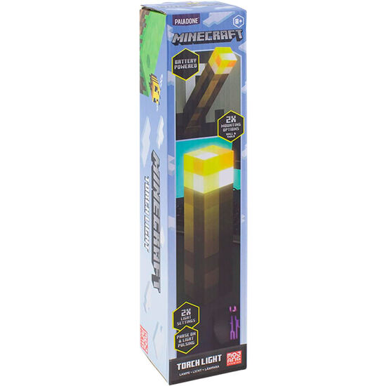 LAMPARA ANTORCHA MINECRAFT 28CM image 1