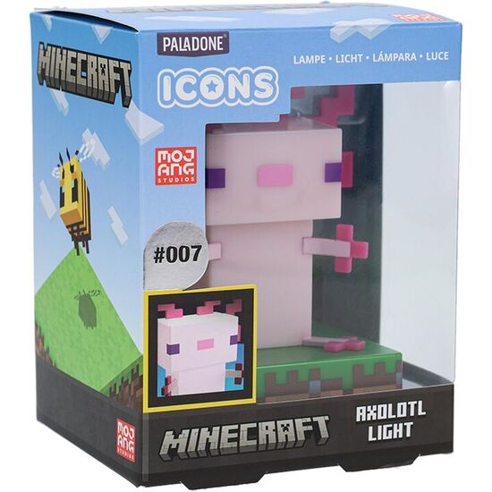 LAMPARA ICONS AJOLOTE MINECRAFT 12CM image 1