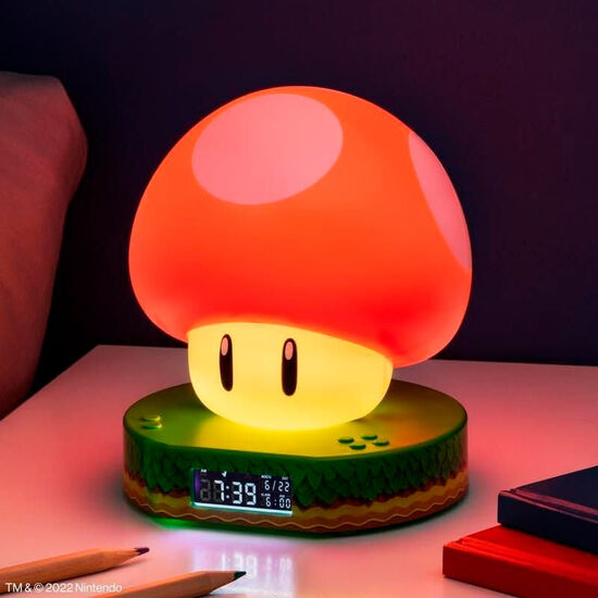 RELOJ DESPERTADOR MUSHROOM SUPER MARIO BROS image 1