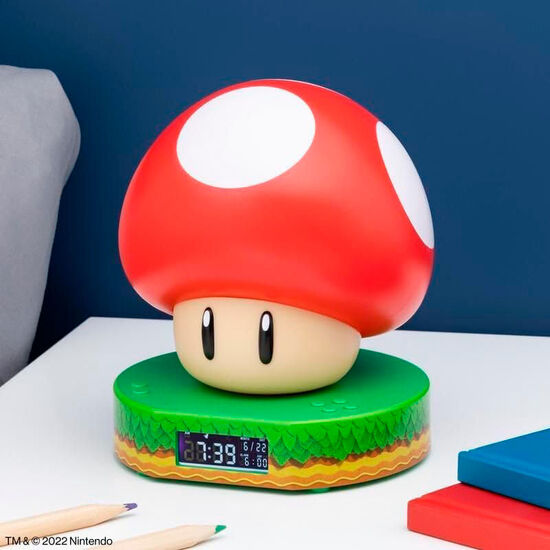 RELOJ DESPERTADOR MUSHROOM SUPER MARIO BROS image 2