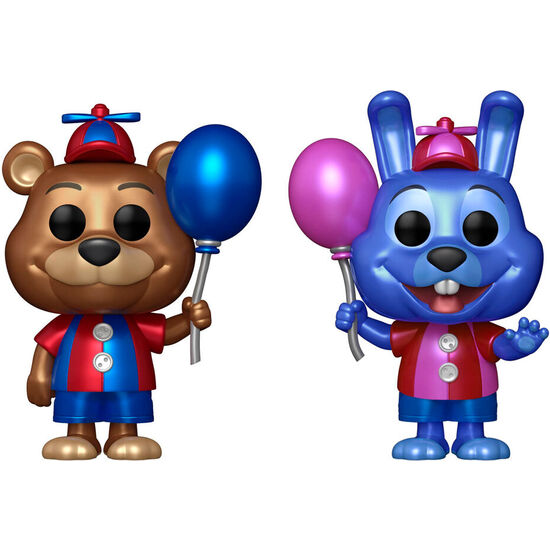 BLISTER 2 FIGURAS POP FIVE NIGHTS AT FREDDYS BALLON FREDDY & BALLOON BONNIE EXCLUSIVE image 0