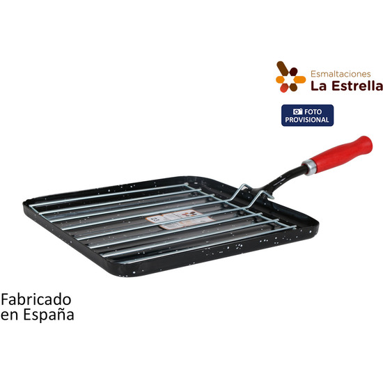 ASADOR CUADRADO 23CM JASPEADA image 0