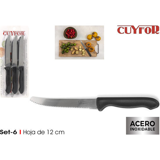 PRB SET-6 CUCHILLOS SIERRA 12CM CUYFOR image 0