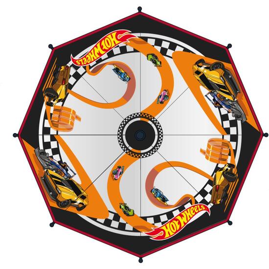 PARAGUAS MANUAL POE BURBUJA HOT WHEELS image 0