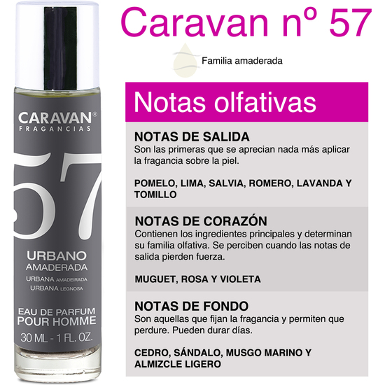 5X CARAVAN PERFUMES SURTIDOS DE HOMBRE Nº13 + Nº16 + Nº18 + Nº56 + Nº57. image 5