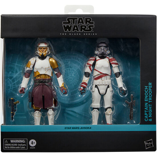 BLISTER 2 FIGURAS CAPTAIN ENOCH & NIGHT TROOPER AHSOKA STAR WARS 15CM image 0