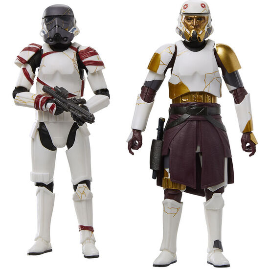 BLISTER 2 FIGURAS CAPTAIN ENOCH & NIGHT TROOPER AHSOKA STAR WARS 15CM image 1