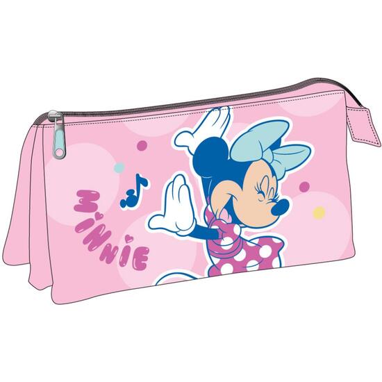 ESTUCHE PORTATODO 3 COMPARTIMENTOS MINNIE image 0