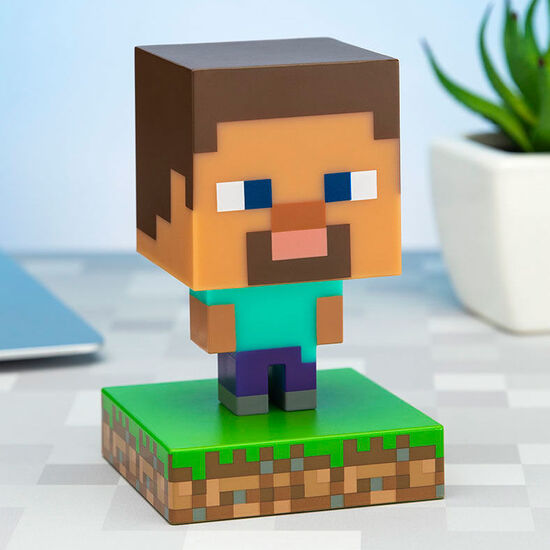 LAMPARA ICONS STEVE MINECRAFT image 0