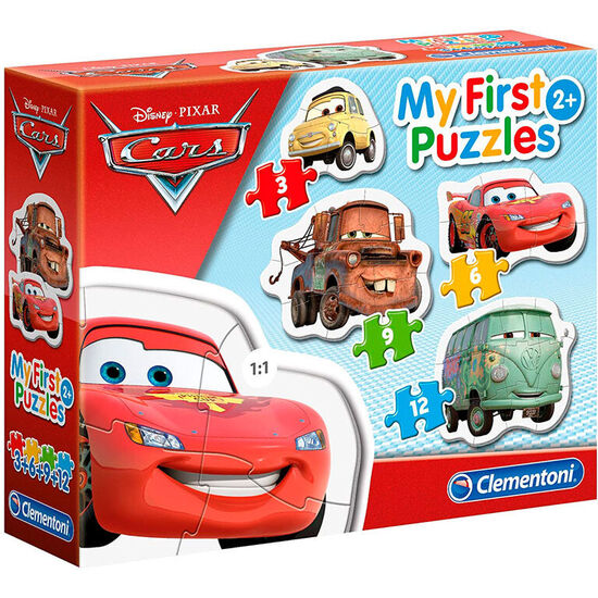 PUZZLE MY FIRST PUZZLE CARS DISNEY 3-6-9-12PZS image 1