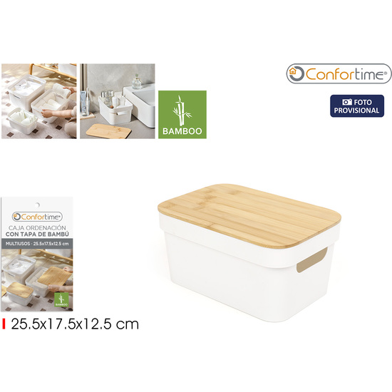 CAJA ORDENA.MULTI.PLAST.TAP.BAMBU-S CONF image 0