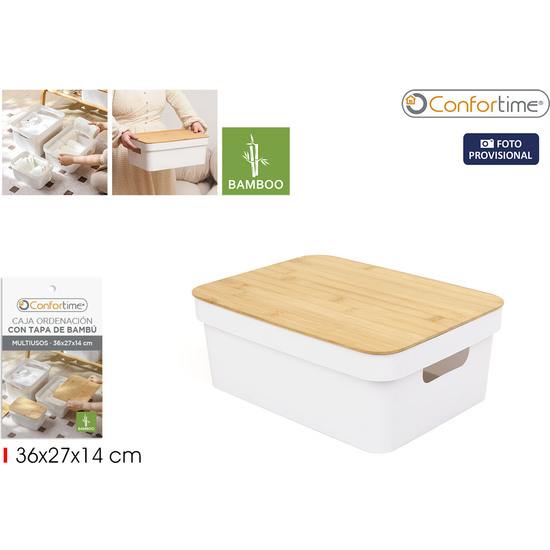 CAJA ORDENA.MULTI.PLAST.TAP.BAMBU-M CONF image 0