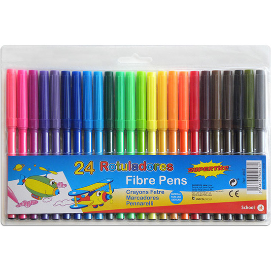 FINE-TIPPED MARKER PENS 24 PCS image 0