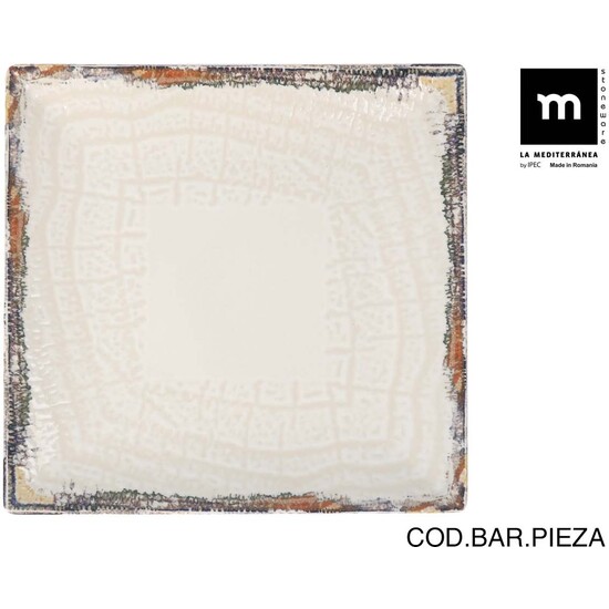PLATO LLANO 24X24 CM ALBUS ELITE BRILLO image 0