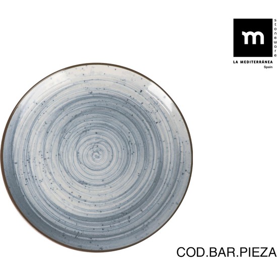 PLATO POSTRE Ø20 CM SWIRL MONACO BRILLO image 0