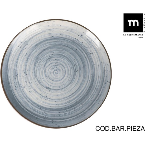 PLATO LLANO Ø26 CM SWIRL MONACO BRILLO image 0