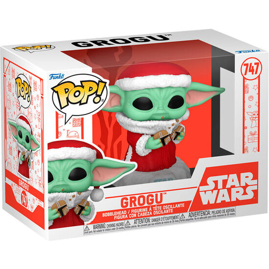 FIGURA POP STAR WARS GROGU WITH CHRISTMAS COOKIE image 0
