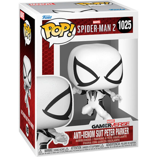 FIGURA POP MARVEL SPIDER-MAN 2 ANTI-VENOM SUIT PETER PARKER image 0