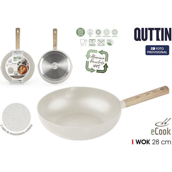 SARTEN WOK 28CM ECOOK QUTTIN image 0