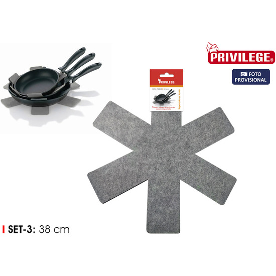 SEPARADORES SARTEN 3PCS 38CM. PRIVILEGE image 0
