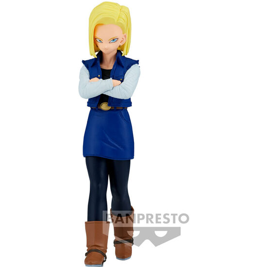 FIGURA ANDROID 18 SOLID EDGE WORK DRAGON BALL Z 17CM image 0