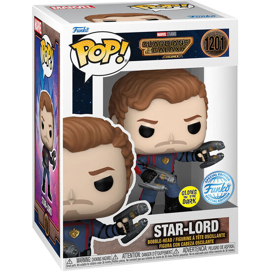 FIGURA POP MARVEL GUARDIANES DE LA GALAXIA STAR-LORD EXCLUSIVE image 0