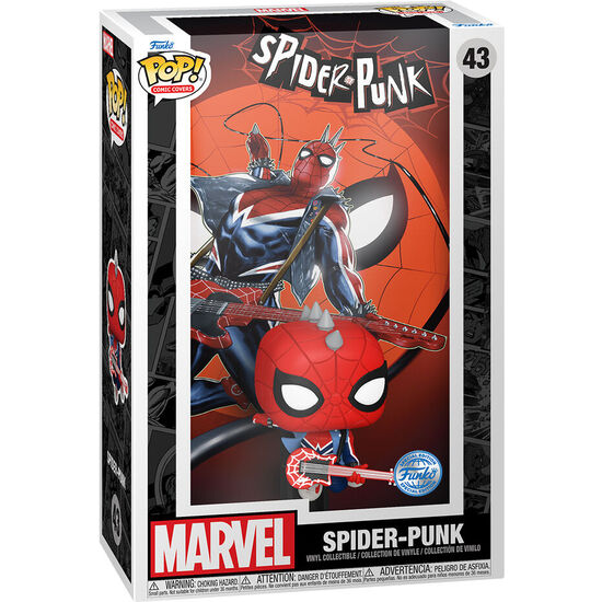 FIGURA POP COMIC COVER MARVEL SPIDER-PUNK EXCLUSIVE image 1