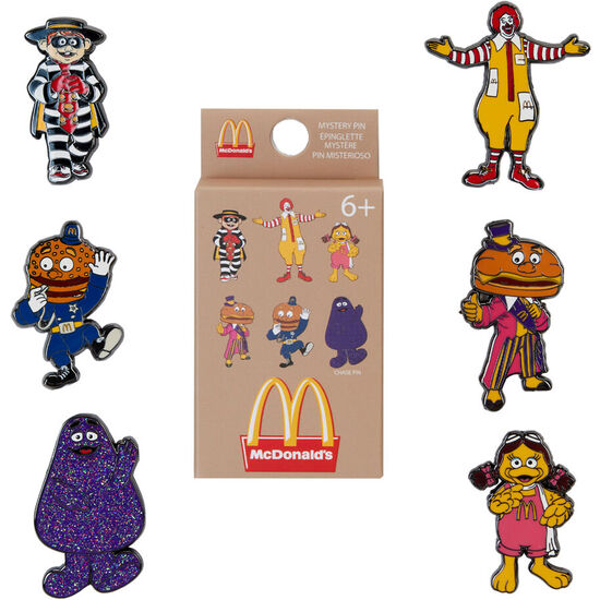 BLIND BOX MYSTERY ENAMEL PIN MCDONALD&#39;S LOUNGEFLY SURTIDO image 0